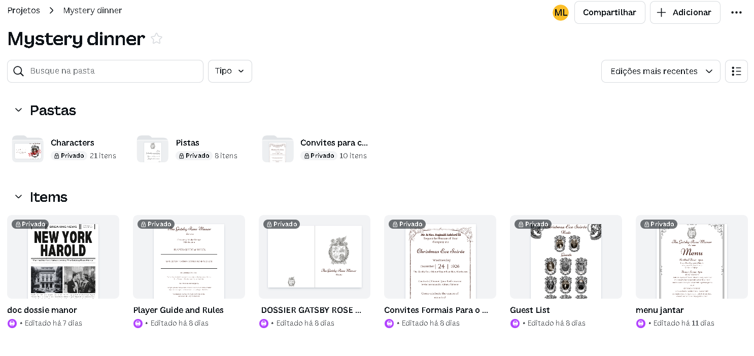 Canva Pro interface with project assets