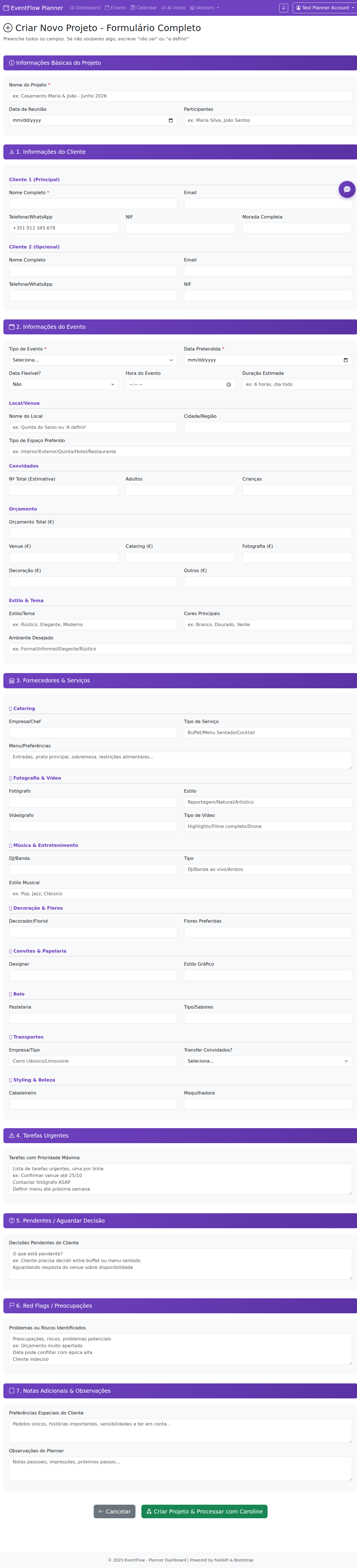 Create Project Wizard