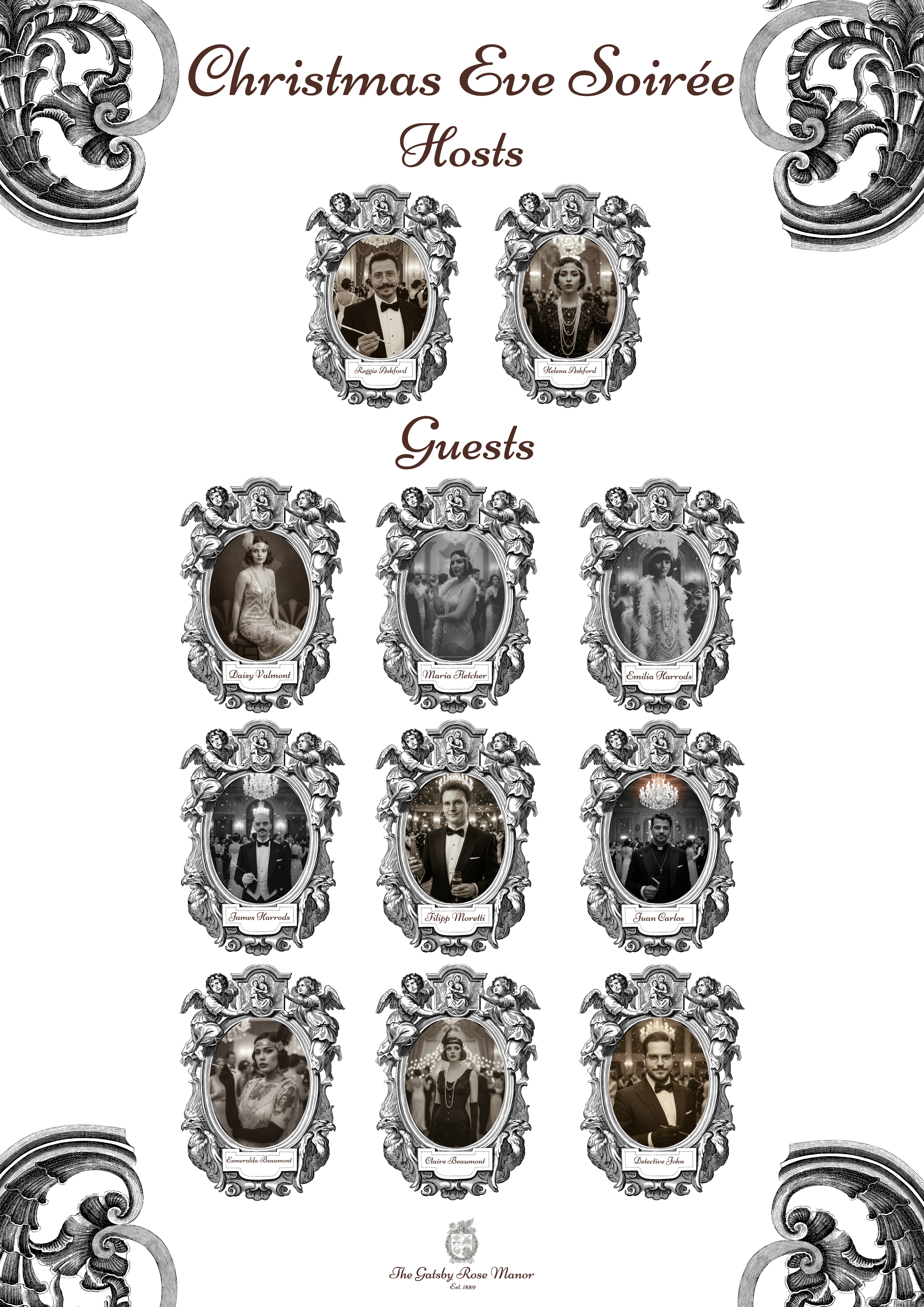Grid of all 11 character portraits